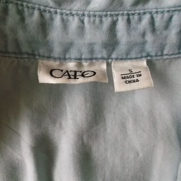 ❤️ Cato Chambray Button Shirt l Size S - Picture 6 of 6